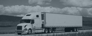 Semi-truck used for freight services