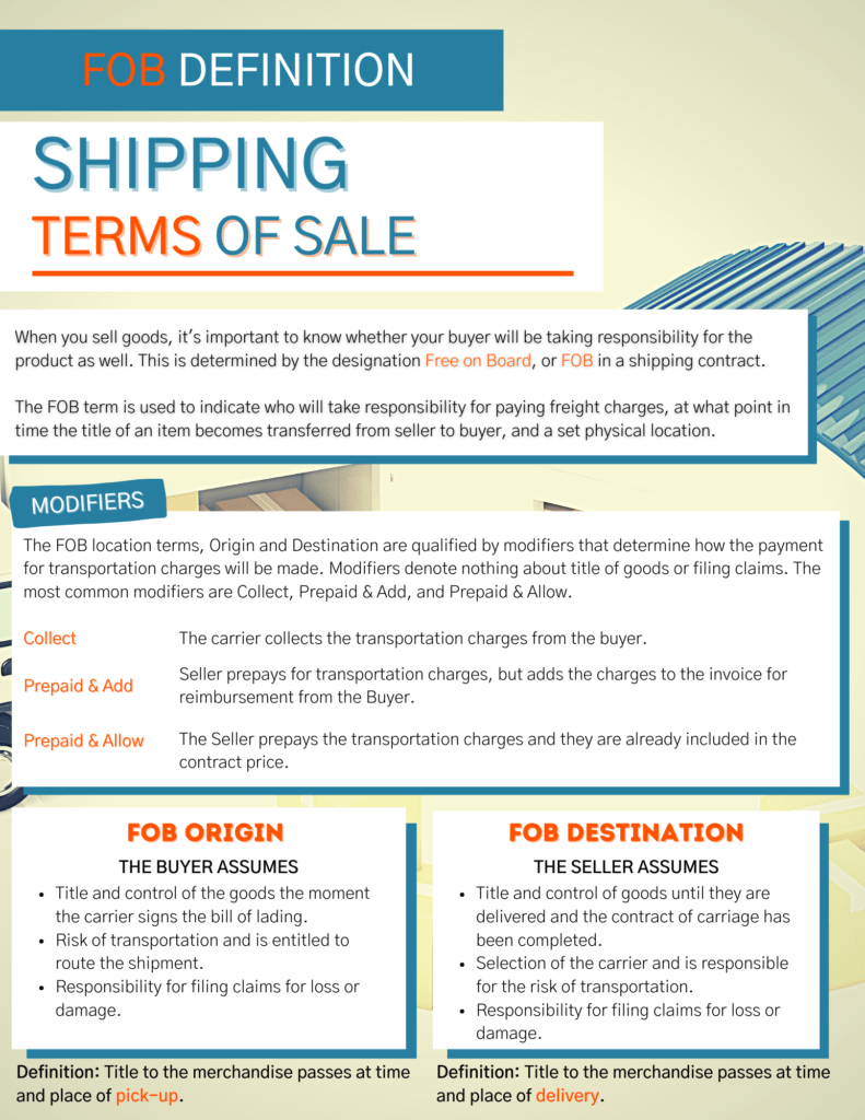 FOB Definition & Shipping Terms of Sale